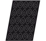 Flexipan 60x40 plaque de 25 demi-oeufs savarins 9.5x6 cm