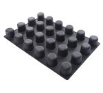 Flexipan Inspiration plaque de 24 moules silicone cylindres hauts dessus arrondi Ø 6 cm h 6 cm