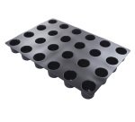 Flexipan Inspiration plaque de 24 moules silicone cylindres hauts dessus arrondi Ø 6 cm h 6 cm