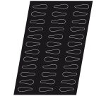 Flexipan 60x40 plaque de 36 cuillères 9x2.8 cm