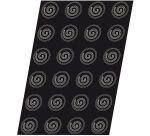 Flexipan 60x40 plaque de 24 demi- sphères spirales 3.6 cm