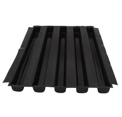 Flexipan kit de 5 inserts pour bûches avec support 49.5x4x3.9 cm