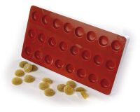 moule silicone pâte de fruit 24 palets ronds 3.4 cm