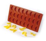 moule silicone pâte de fruit 24 quartiers de mandarine 4.5 cm