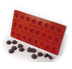 moule silicone pâte de fruit 24 framboises 3 cm