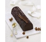 moule bûche silicone avec tapis relief bois 27,5x18,5 cm