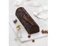 moule bûche silicone avec tapis relief bois 27,5x18,5 cm