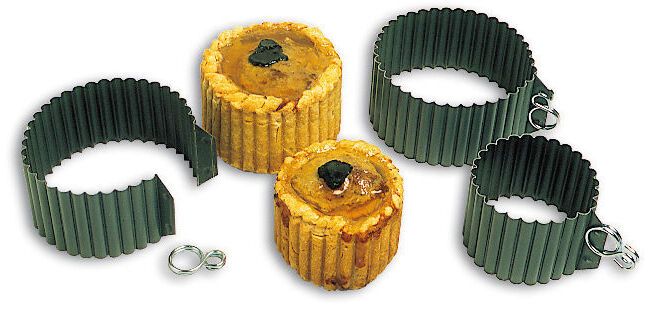 Exopan pâté en croûte rond cannelé hauteur 5 cm diamètre 6.5 cm