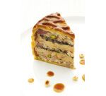 Exopan pâté en croûte rond à chevrons hauteur 9 cm diamètre 12 cm