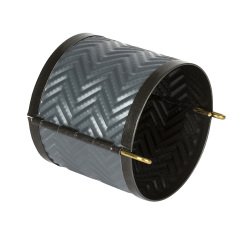 Exopan pâté en croûte rond à chevrons hauteur 9 cm diamètre 20 cm