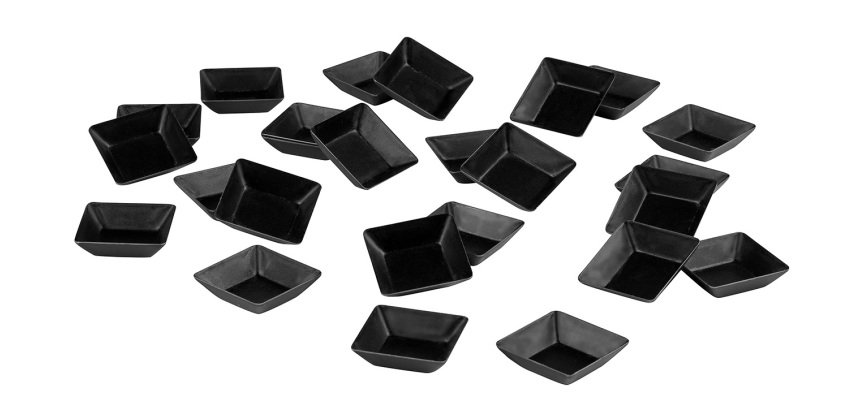 Exopan 25 moules à petits fours carré uni 3.5 cm