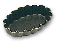 Exopan 25 moules à petits fours ovale cannelé 4.5 cm
