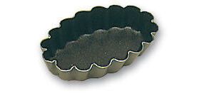 Exopan 25 moules à petits fours ovale cannelé 4.5 cm