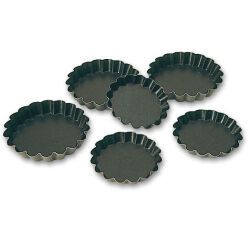 Exopan 12 tartelettes rondes cannelées 8.5 cm
