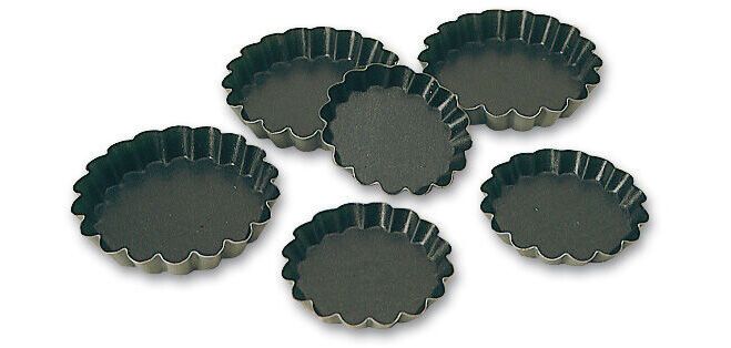 Exopan 12 tartelettes rondes cannelées 10 cm
