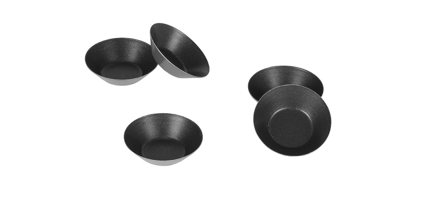 Exopan 25 tartelettes rondes unies creuses 6.5 cm