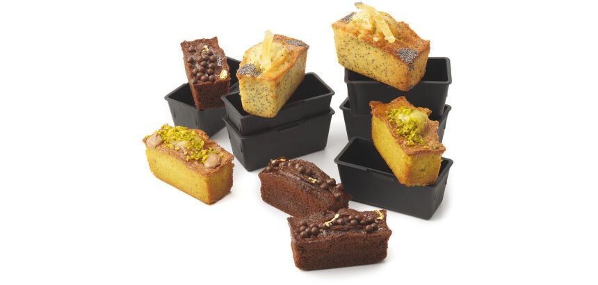 Exoglass 6 cakes rectangulaires 9x4x4 cm
