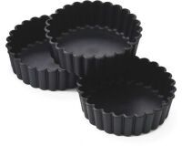 Exoglass 12 tourtières cannelées 10 cm