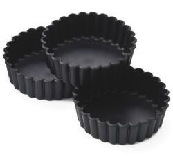 Exoglass 12 tourtières cannelées 10 cm