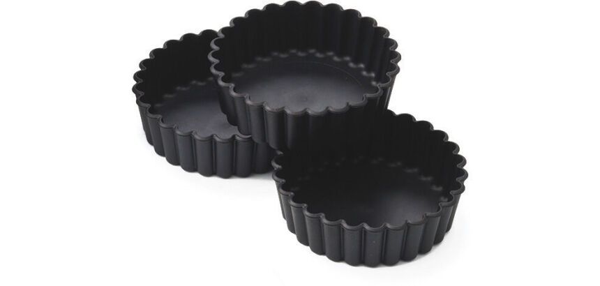 Exoglass 12 tourtières cannelées 10 cm