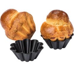 Exoglass 12 brioches à 10 côtes 8 cm