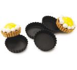 Exoglass 12 tartelettes rondes cannelées 8 cm