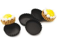 Exoglass 12 tartelettes rondes cannelées 9 cm