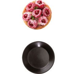Exoglass 24 tartelettes rondes unies 7 cm