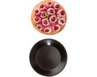 Exoglass 12 tartelettes rondes unies 9 cm