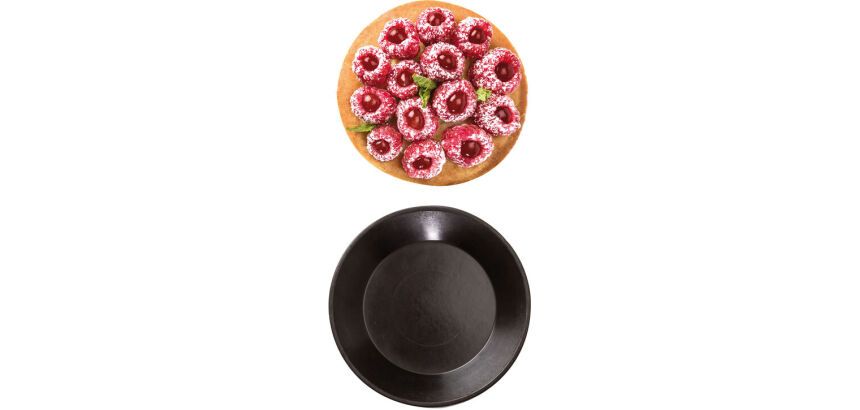 Exoglass 12 tartelettes rondes unies 9 cm