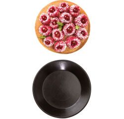 Exoglass 12 tartelettes rondes unies 10 cm