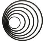 Exoglass cercle à tartes monoblocs anti-adhérent 12 cm hauteur 2.2 cm