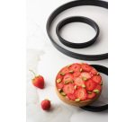 Exoglass cercle à tartes monoblocs anti-adhérent 12 cm hauteur 2.2 cm