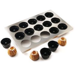 Exoglass plaque inox de 15 kouglofs 9 cm