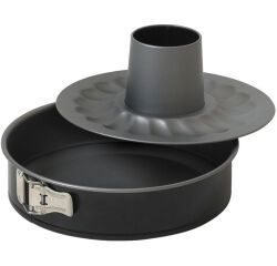 biscuit rond démontable à charnière avec 2 fonds 26 cm anti-dérapant