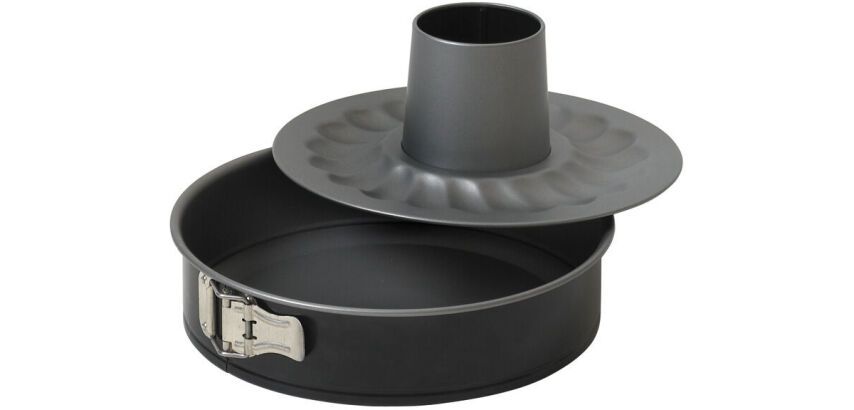 biscuit rond démontable à charnière avec 2 fonds 26 cm anti-dérapant