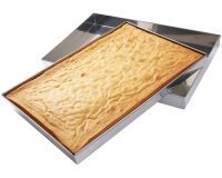 caisse à génoise inox droite 59x39x6 cm