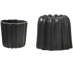 6 moules à cannelés aluminium anti-adhérent 3.5 cm