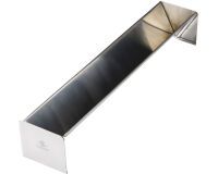 gouttière à bûche inox triangulaire 50x9x7.5 cm