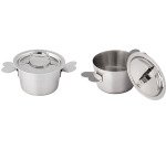 charlotte inox avec oreilles avec couvercle 7 cm