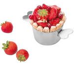 charlotte inox avec oreilles sans couvercle 12 cm