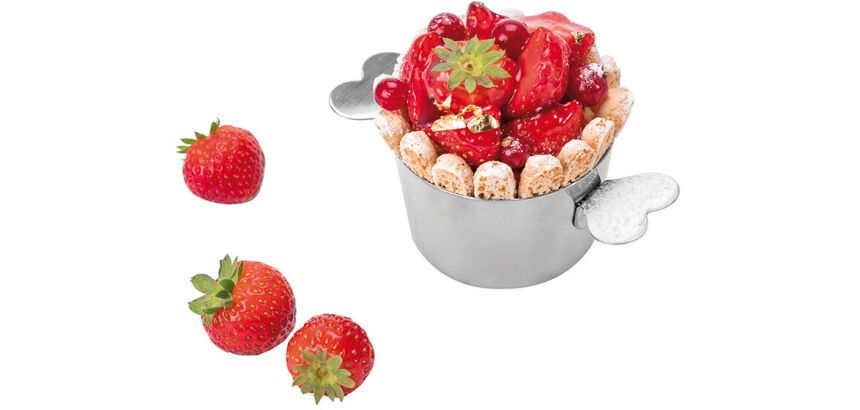 charlotte inox avec oreilles sans couvercle 12 cm