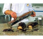 raclette à bûche inox 12x8 cm pour gouttières de largeur 8 cm