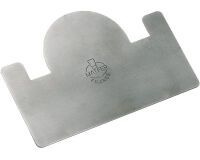 raclette à bûche inox 12x8 cm pour gouttières de largeur 8 cm