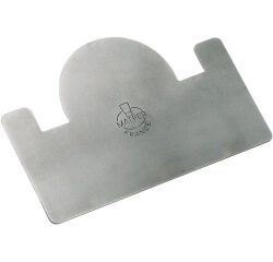 raclette à bûche inox 12x8 cm pour gouttières de largeur 8 cm