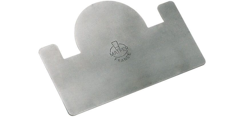 raclette à bûche inox 12x8 cm pour gouttières de largeur 8 cm