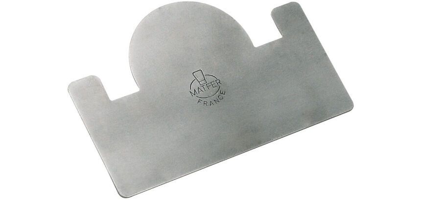 raclette à bûche inox 12x8 cm pour gouttières de largeur 8 cm