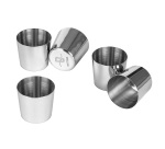 lot de 6 darioles rondes inox 4.5 cm