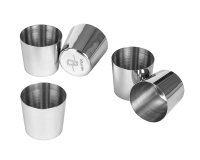 lot de 6 darioles rondes inox 5.5 cm