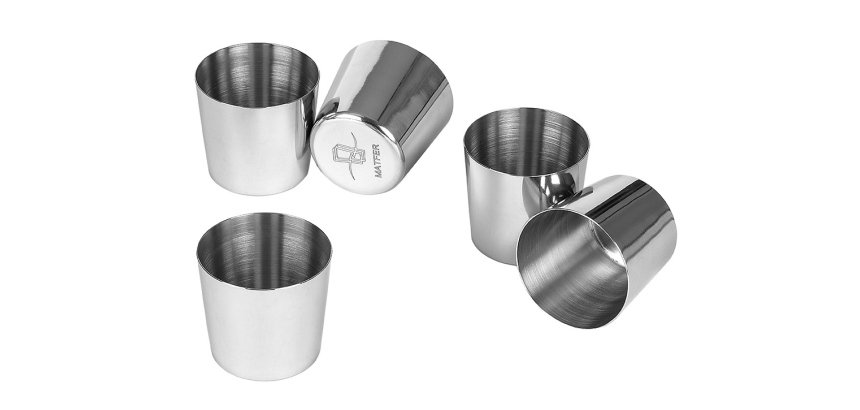 lot de 6 darioles rondes inox 5.5 cm